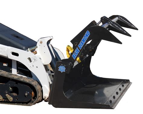 36 mini skid steer grapple bucket|mini skid steer rock grapple.